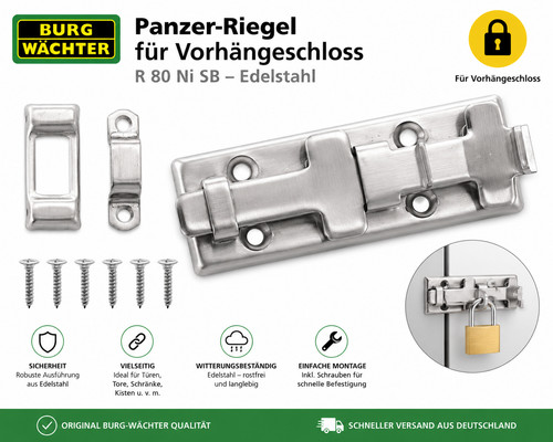 Burg wächter panzer riegel - panzer-riegel, r