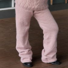 Mohair Hose /Pants beige handgestrickt von Tiffy Mohair