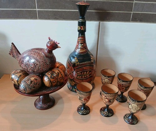 Udssr souvenir bemaltes - bemaltes, holz