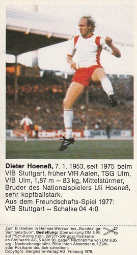 Alpia sammelbild vfb stuttgart - alpia,