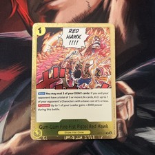 Gum-Gum Fire-Fist Pistol Red Hawk Op11-114 A Fist of Divine Speed Foil