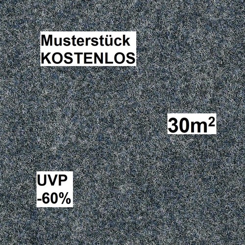 Teppichfliesen blau grau 30m2 - blau,