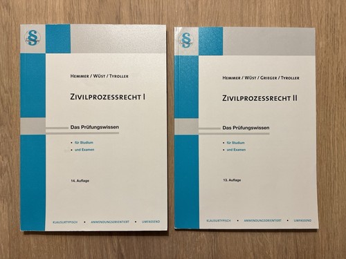 Hemmer wüst zivilprozessrecht - hemmer/wüst,