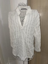 Zara Bluse Hemd Bluse Weiß
