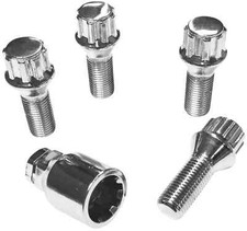 Original BIMECC Felgenschlösser M14x1,5x28mm Kegelbund 60° Felgenschloss Chrom