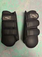 Eskadron Dressurgamaschen WB hinten Gamaschen 2x Getragen Schwarz/dunkelblau