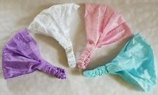 Damen Haarband Stirnband Bandana Glitzer Kopftuch modern stylisch Twist Hair Uni