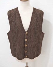 Trachten Zopf Strick Weste