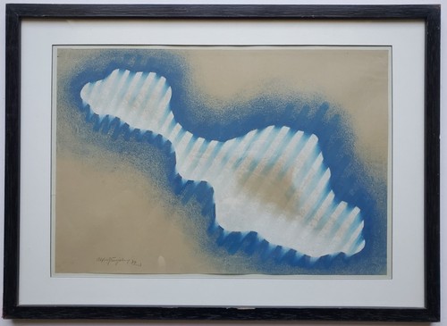 Zeichnung pastell abstrakt - zeichnung,