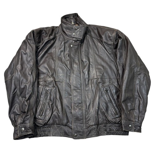 Vintage echt leder bomberjacke - vintage,