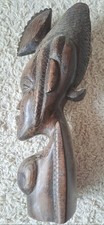 Figur, Büste, afrikanisch, Holz, 30 cm