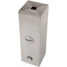 Ascher - AS 1010 E - eckig, Wandmontage, 1,2 l, Edelstahl geschliffen