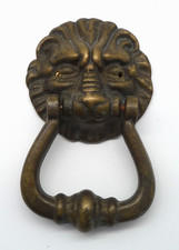 Messing Türklopfer Löwenkopf