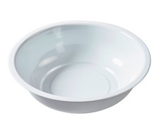 Dekoschale aus Metall, weiss