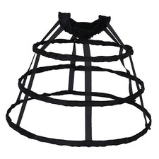 Damen Reifrock Weiß/Schwarz