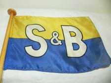 Reederei Tischflagge „  S & B  “ Wimpel MARITIM desk flag.  Ich löse meine marit