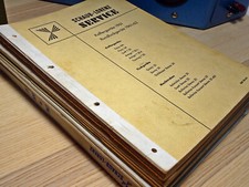 Konvolut 12x Schaub Lorenz Service-Heft Kofferradios Röhrenradios um 1960
