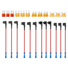 24 Stück Stromdieb KFZ Sicherung Adapter Set,Standard Sicherungshalter Stromdieb