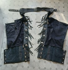 Chaps Leder schwarz mit Conchos Gr. S US-Import neuwertig