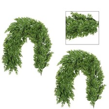 2er Set Simulation Rattans 1 Meter für Weihnachten Esstisch und Thekeneinsatz