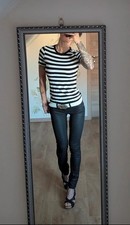 T-Shirt Kurzarmshirt gestreift