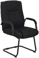 #R131875/2310 Besucherstuhl Attila Stoff schwarz/schwarz Freischwinger Stuhl