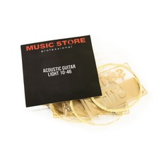 Acoustic Guitar Strings 10-46, Westerngitarrensaiten, Light, 80/20 Bronze