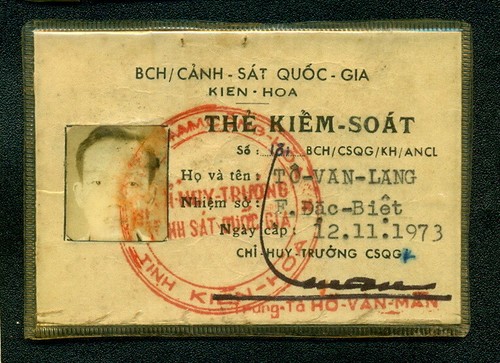 Vietnam vnch polizeiausweis - vietnam,