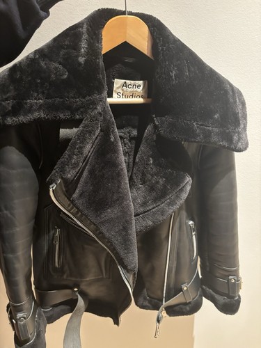 Acne leather shearling - acne,