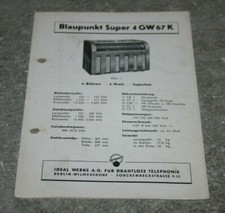 Blaupunkt 4 GW 67 K original