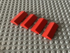 Lego 4x 3299  First Dachsteine Rot City Eisenbahn (B)