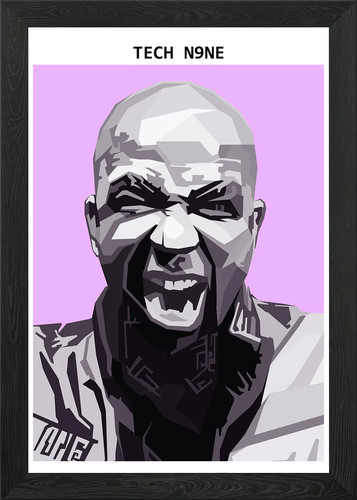 Tech n9ne rapper gerahmtes - rapper,