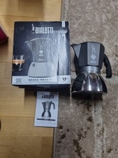 Bialetti Brikka Induction 4 Tassen Espressokanne - Schwarz/Silber