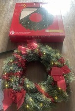 LED Lichterkranz Adventskranz Weihnachtskranz mit Timer Light Zone Weihnachten