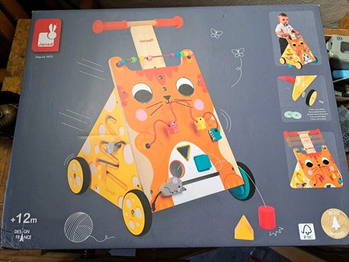 Janod lauflernwagen katze - janod,