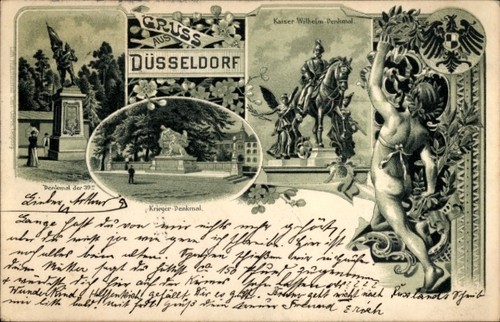 Litho düsseldorf rhein - düsseldorf,