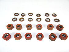 12 x Radmuttern M18x2,5; SW27 + Federring konisch für hinten Fendt F12 Traktor