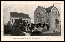ALTE POSTKARTE BAD LIPPSPRINGE PENSION FLETCHER MARTINSTRASSE 3 - 5 Ansichtskart