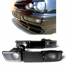 Frontblinker Blinker Blenden Nebelscheinwerfer SCHWARZ für VW Golf 3 III MK3