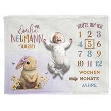 Baby Meilenstein Decke