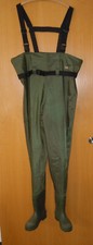 DAM Hydroforce Anglerhose Nylon Wathose Gr. 42 Gummisohle Gummistiefel Teichhose