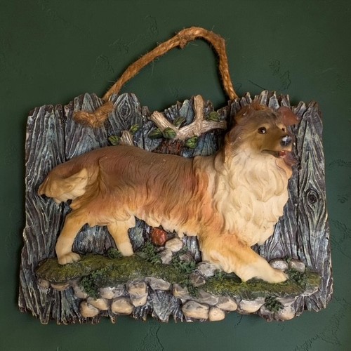 Vintage rough collie hund harz - vintage,