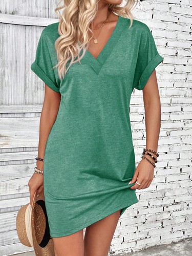 Damen sommerliches kleid mit - sommerliches, v