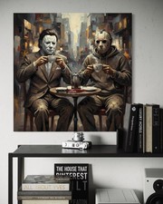 Horror Leinwand Bild Farbig