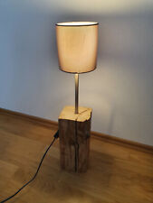 Rustikale Holzlampe Nachttischlampe Nacht Licht Holz Schlaf Zimmer Beistell