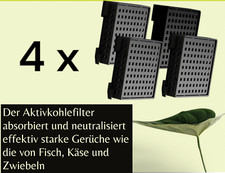 4 x Aktivkohlefilter Filter FreshAir Liebherr 9096989 988246000 9882460 7440021
