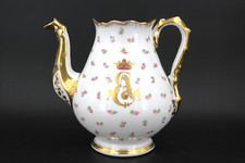 Große Porzellankanne- Ernst August von Hannover?- Rosen mit Krone & Initialien