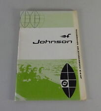 Betriebsanleitung / Handbuch Johnson Bootsmotor E-4 PS Stand ca. 1972