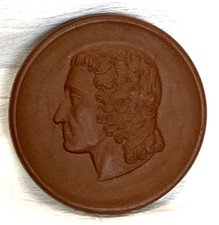 DDR Porzellan Medaille Meissen