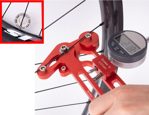 Fahrrad-Rad-Speichen-Meßgerä